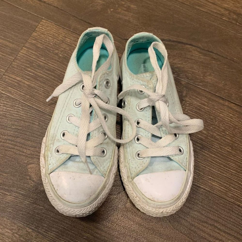 Converse Chuck Taylor blue low top streetwear kids 10.5 sneakers